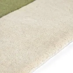 Tapis de laine - Puri Hand Tufted Wool Premium (vert/crème)
