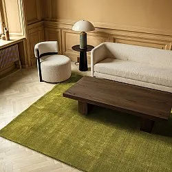 Tapis en laine - Rozel Handloom Wool Premium (vert mousse)