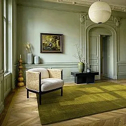 Tapis en laine - Rozel Handloom Wool Premium (vert mousse)