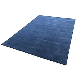 Tapis de laine - Rozel Handloom Wool Premium (bleu marine)