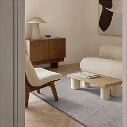 Tapis de laine - Rozel Handloom Wool Premium (taupe clair)