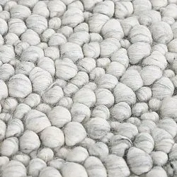 Tapis de laine - Sala Irregular Wool Bubble (gris clair mélangé)