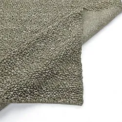 Tapis de laine - Sala Irregular Wool Bubble (vert mousse/blanc mélange)