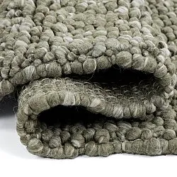 Tapis de laine - Sala Irregular Wool Bubble (vert mousse/blanc mélange)