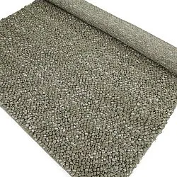 Tapis de laine - Sala Irregular Wool Bubble (vert mousse/blanc mélange)