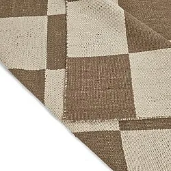 Tapis en laine - Scacco (marron/beige)