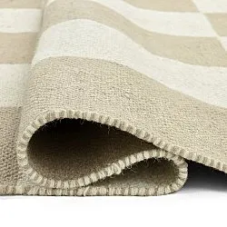 Tapis en laine - Scacco (blanc/beige)