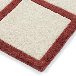Tapis de laine - Syl Hand Tufted Wool Premium (rouge/blanc)