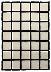 Tapis de laine - Syl Hand Tufted Wool Premium (noir/blanc)