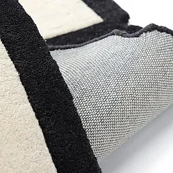 Tapis de laine - Syl Hand Tufted Wool Premium (noir/blanc)