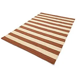 Tapis de laine - Torquay (cannelle/blanc)