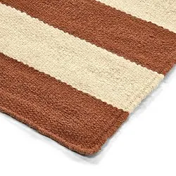 Tapis de laine - Torquay (cannelle/blanc)