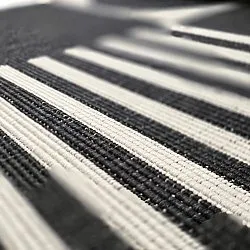 Tapis d’intérieur et d’extérieur - Aurora (noir/blanc)