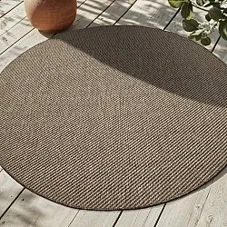 Tapis rond - Intérieur/Extérieur Bennett (beige)