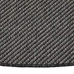 Tapis rond - Intérieur/Extérieur Bennett (noir)