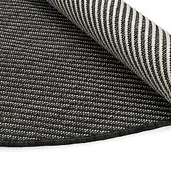 Tapis rond - Intérieur/Extérieur Bennett (noir)