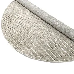 Tapis rond - intérieur/extérieur Devon (beige)
