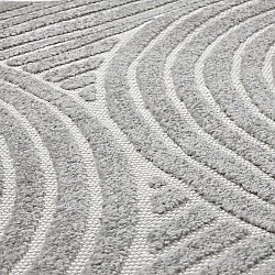 Tapis rond - intérieur/extérieur Devon (gris)