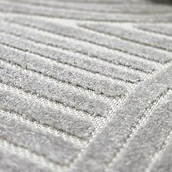 Tapis rond - intérieur/extérieur Devon (gris)