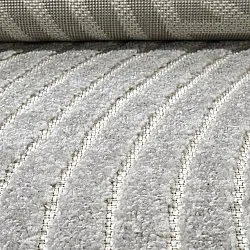 Tapis rond - intérieur/extérieur Devon (gris)