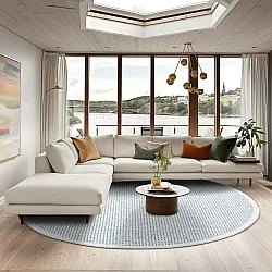 Tapis rond - Tromsø (vert)
