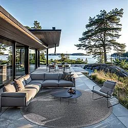 Tapis rond - Tromsø (anthracite)
