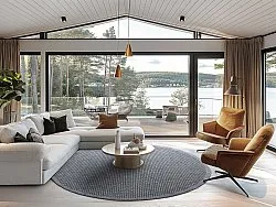 Tapis rond - Tromsø (anthracite)