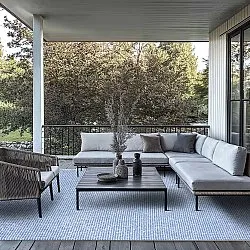 Tapis Intérieurs/Extérieurs - Tromsø (bleu)