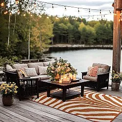 Tapis d’intérieur et d’extérieur - Winona (orange)