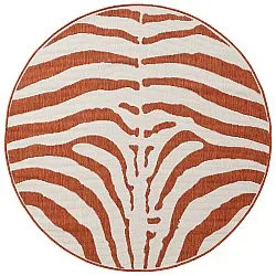 Tapis rond - Intérieur/Extérieur Winona (orange)