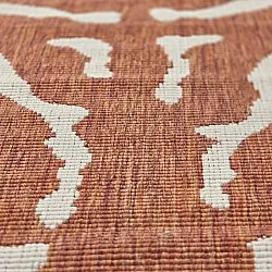 Tapis rond - Intérieur/Extérieur Winona (orange)
