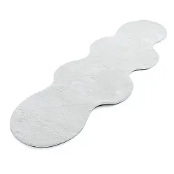 Tapis de Couloir Ondulé - Aranga Super Soft Fur (blanc)