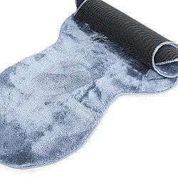 Tapis de Couloir Ondulé - Aranga Super Soft Fur (bleu acier)