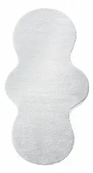 Tapis de Couloir Ondulé - Aranga Super Soft Fur (blanc)