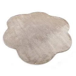 Tapis Rond Ondulé - Aranga Super Soft Fur (marron)