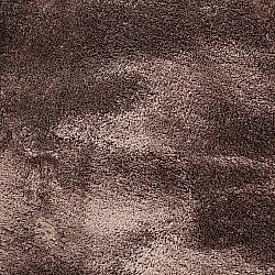 Tapis Rond Ondulé - Aranga Super Soft Fur (marron foncé)