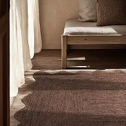 Tapis en jute ondulé - San Francisco (marron)