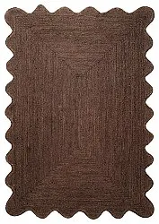 Tapis en jute ondulé - San Francisco (marron)