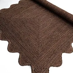 Tapis en jute ondulé - San Francisco (marron)