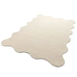 Tapis en laine ondulée - Diu Hand Tufted Wool Premium (crème)