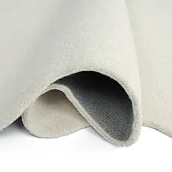 Tapis en laine ondulée - Diu Hand Tufted Wool Premium (blanc)
