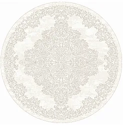 Tapis rond - Valenza (blanc)