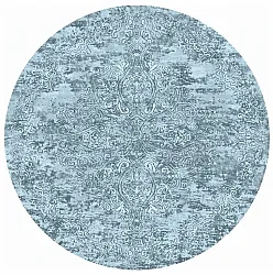 Tapis rond - Valenza (bleu)