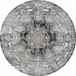 Tapis rond - Valeria (noir)