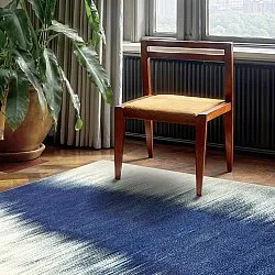 Tapis Wilton - Cara (blanc/bleu foncé)