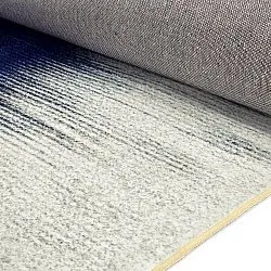 Tapis Wilton - Cara (blanc/bleu foncé)