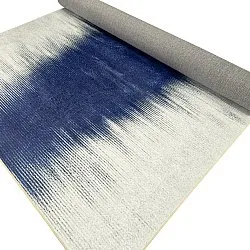Tapis Wilton - Cara (blanc/bleu foncé)