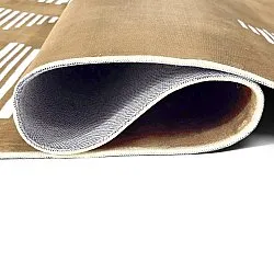 Tapis Wilton - Carmen (marron/blanc)