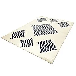 Tapis Wilton - Carmen (crème/noir)