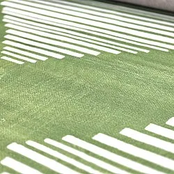 Tapis Wilton - Carmen (vert/blanc)